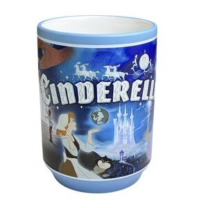 Disney Store Cinderella Fairy Godmother Prince Authentic Coffee Mug